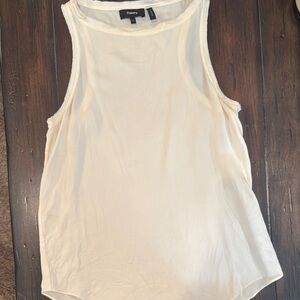 Theory Women's Cream Sleeveless Top
